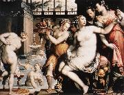 ZUCCHI, Jacopo The Toilet of Bathsheba qwr oil painting picture wholesale